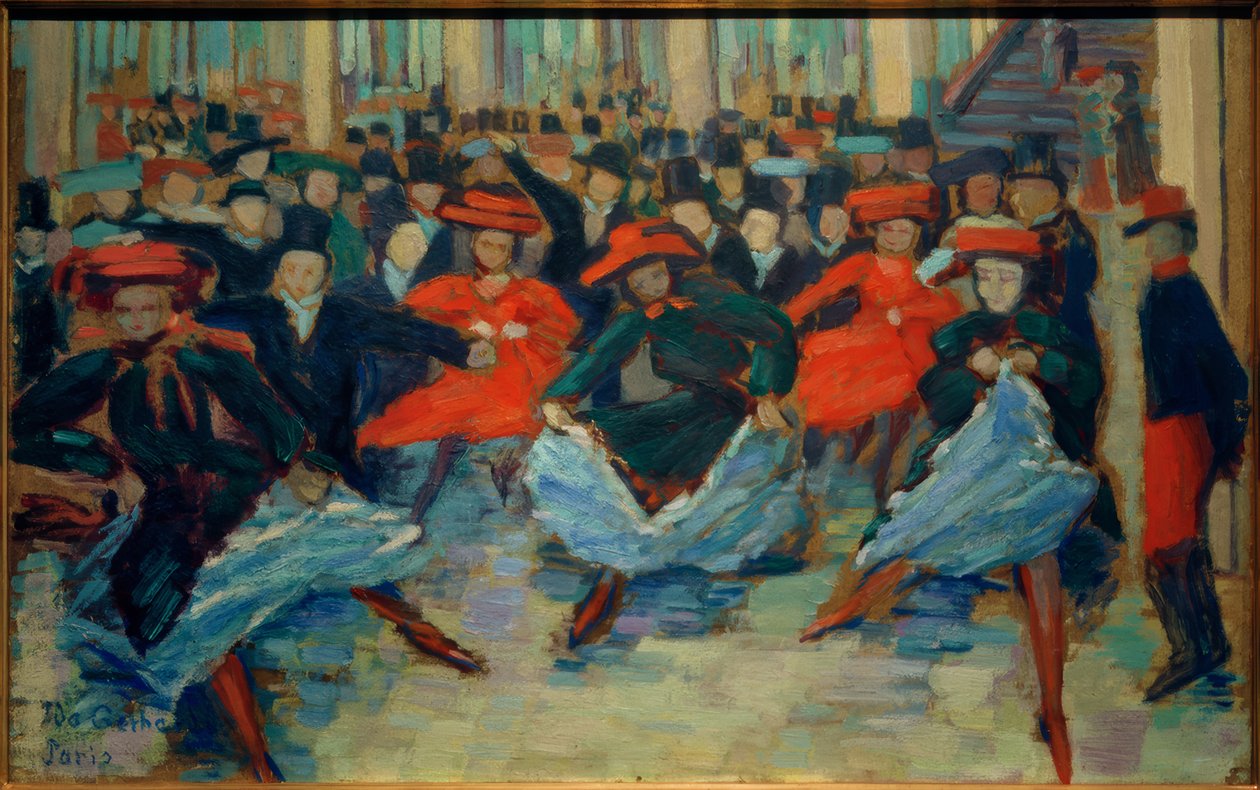 Cuadro de danza VIII (Bailarinas de Can-Can en Bullier) de Ida Gerhardi