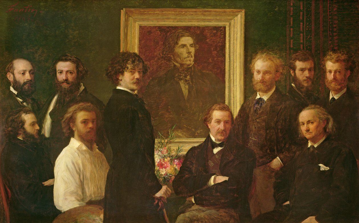 Homenaje a Delacroix de Ignace Henri Jean Fantin Latour