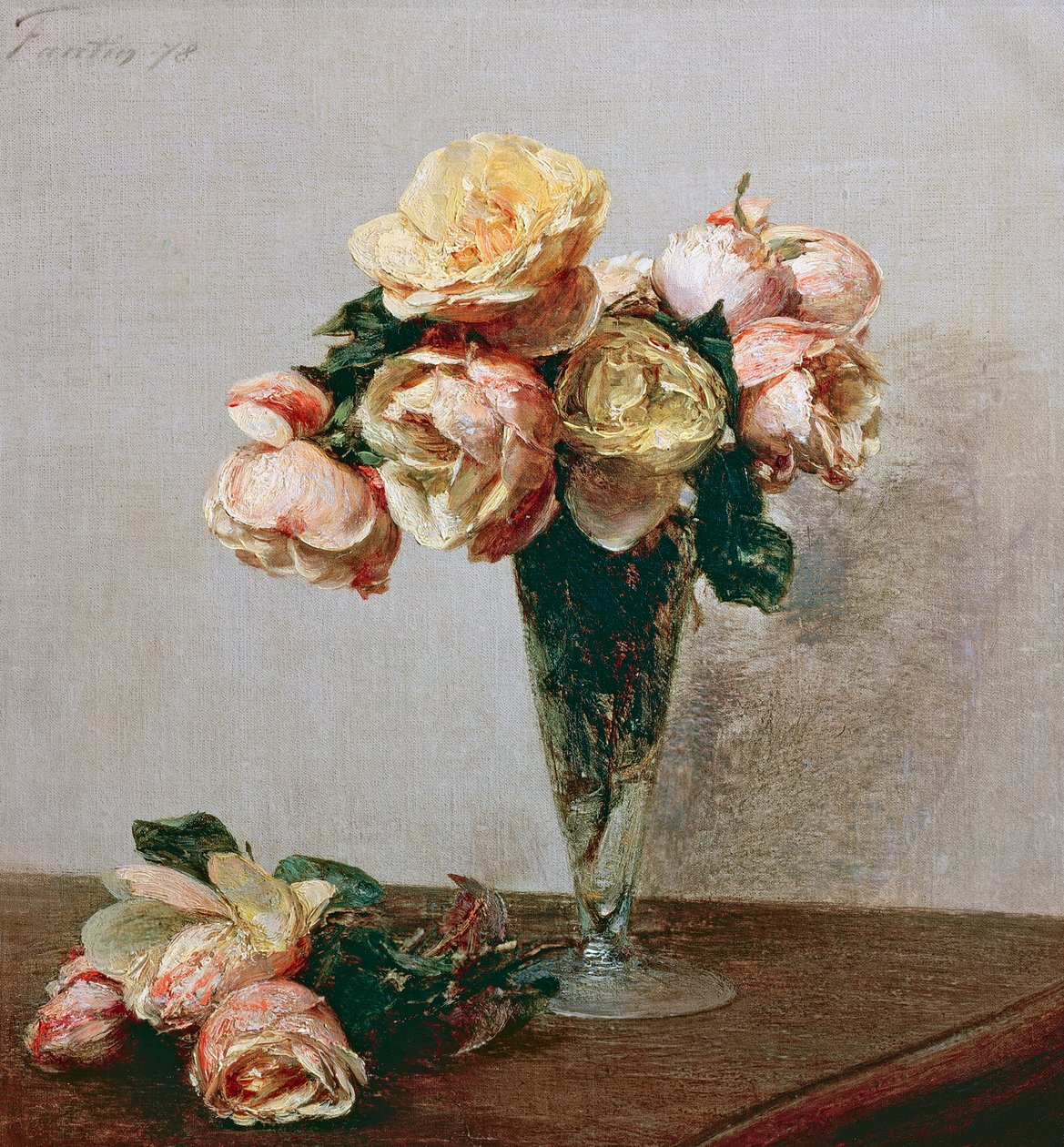 Rosa de Ignace Henri Jean Fantin Latour