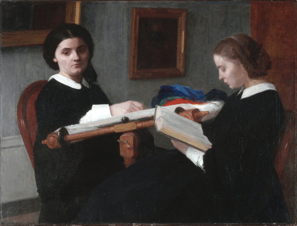 Las dos hermanas de Ignace Henri Jean Fantin Latour