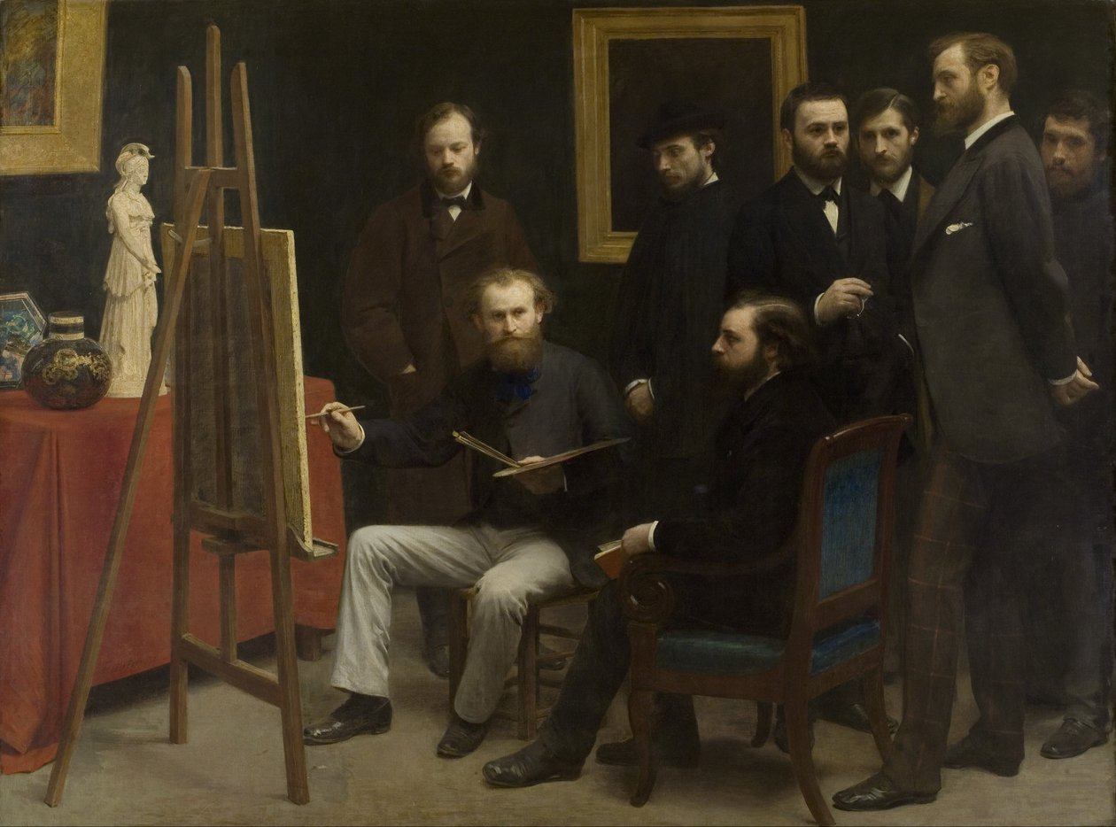 Un estudio en Les Batignolles, 1870 de Ignace Henri Jean Fantin Latour