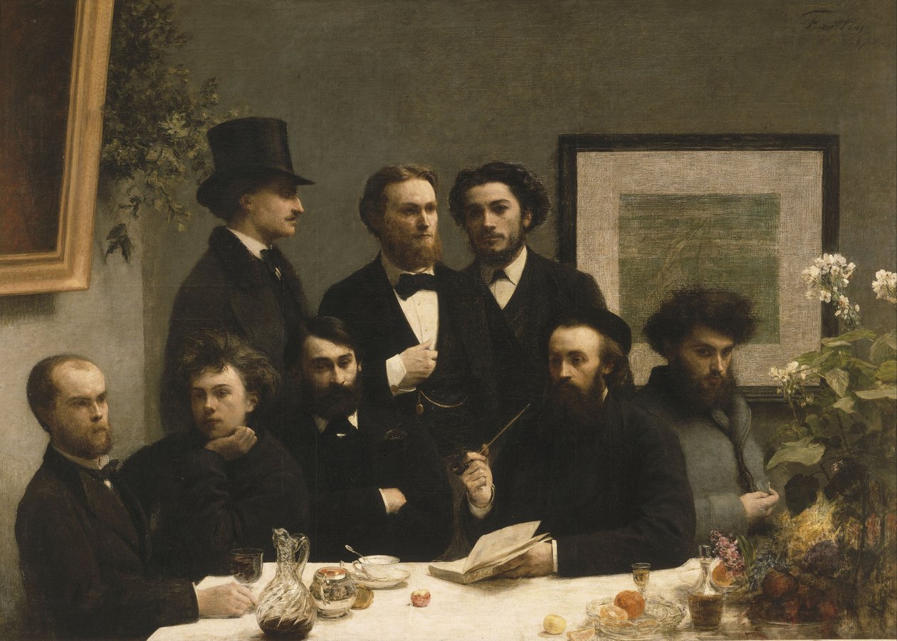 Por la Mesa, 1872 de Ignace Henri Jean Fantin Latour