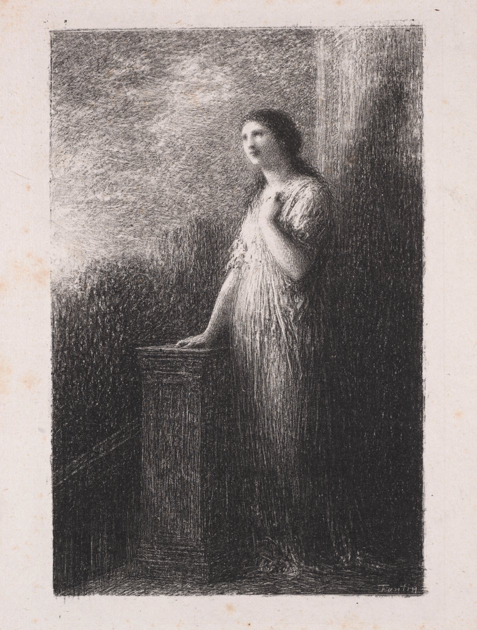 Confianza de la noche de Ignace Henri Jean Fantin Latour