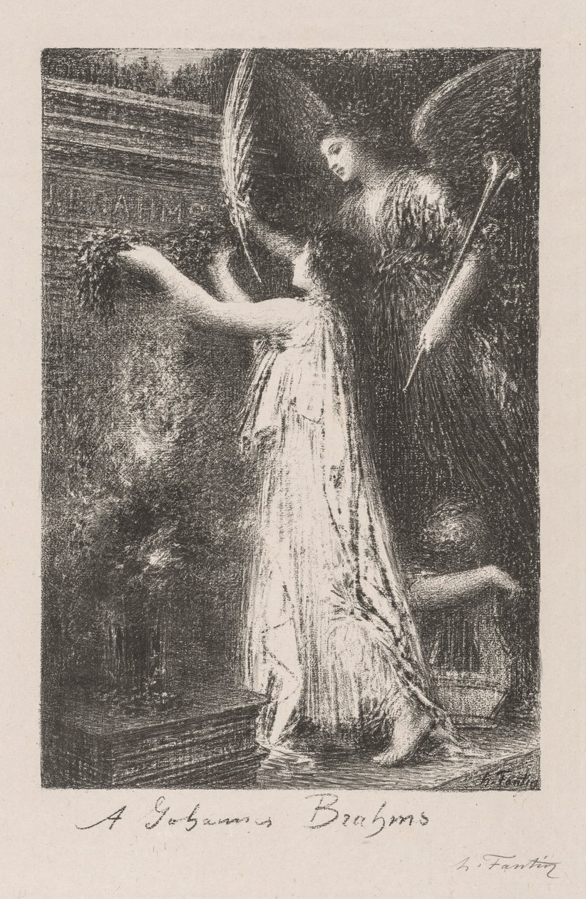 A Johannes Brahms de Ignace Henri Jean Fantin Latour