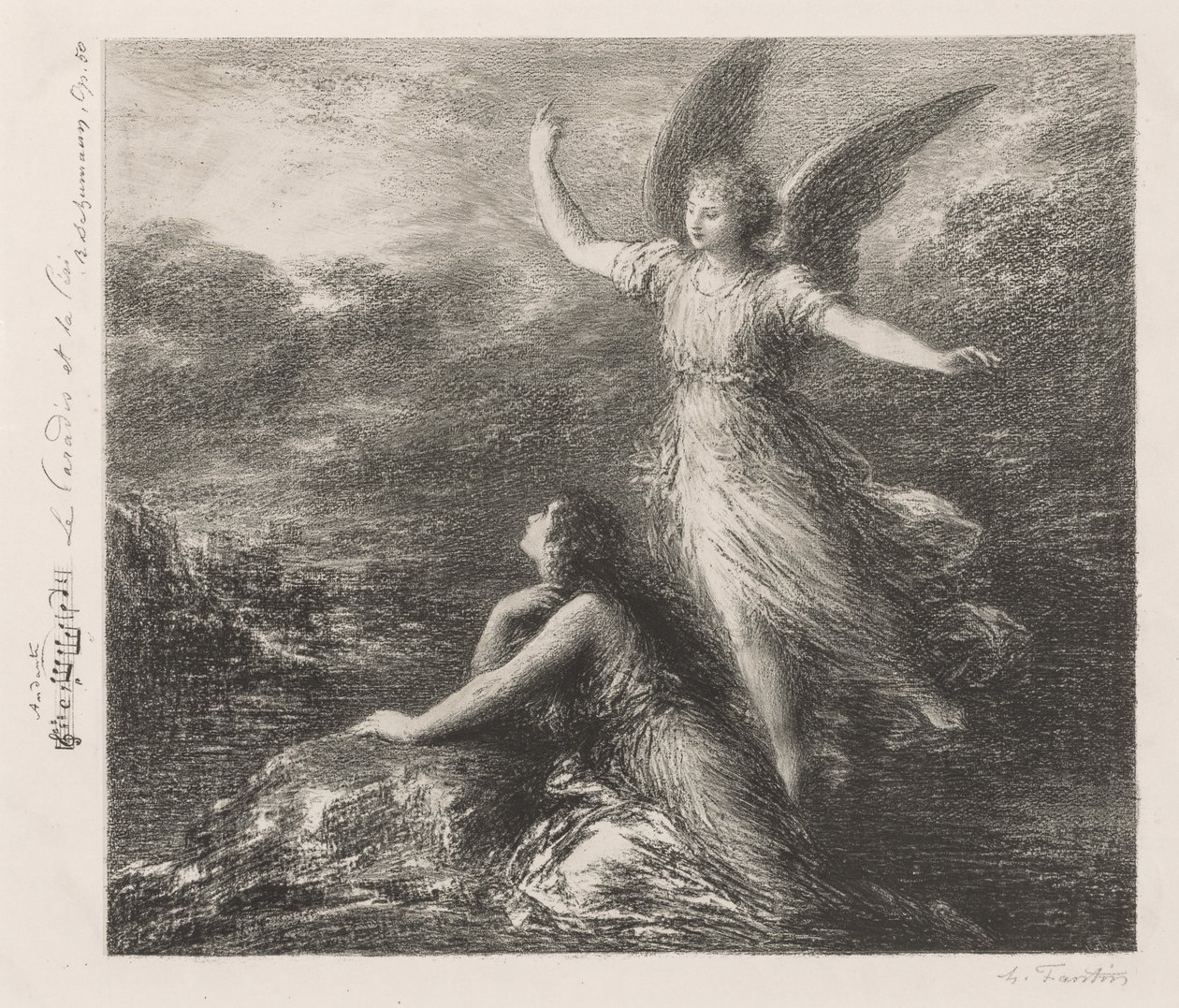 El Paraíso y la Peri de Ignace Henri Jean Fantin Latour
