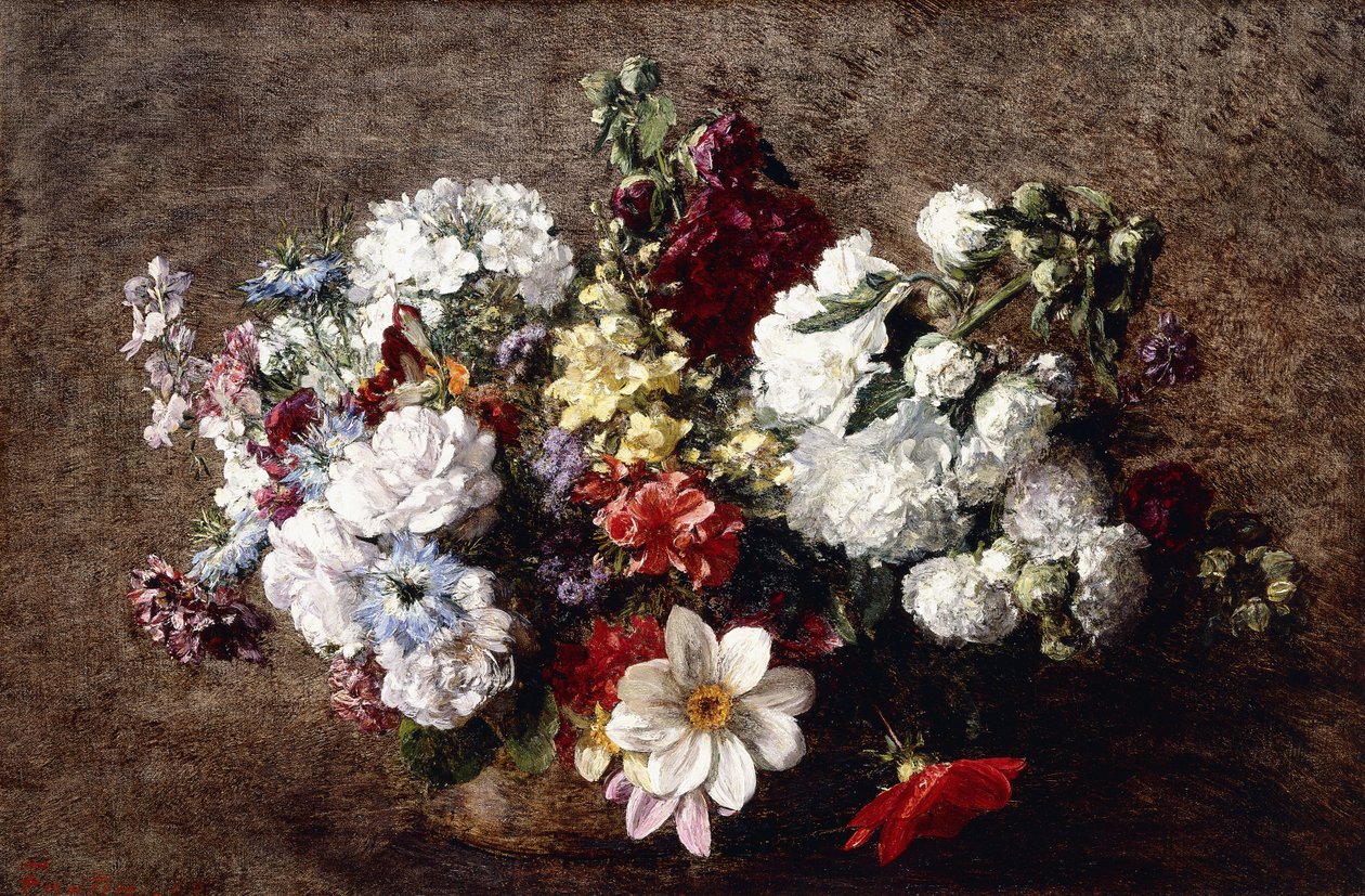 Ramo mixto de Ignace Henri Jean Fantin Latour