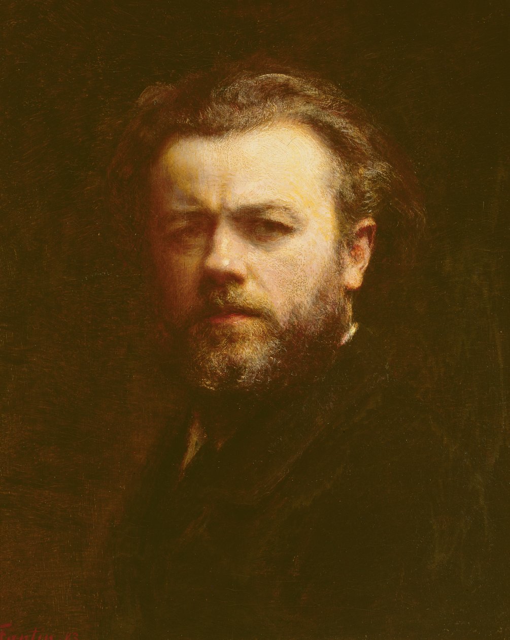 Autorretrato, 1883 de Ignace Henri Jean Fantin Latour