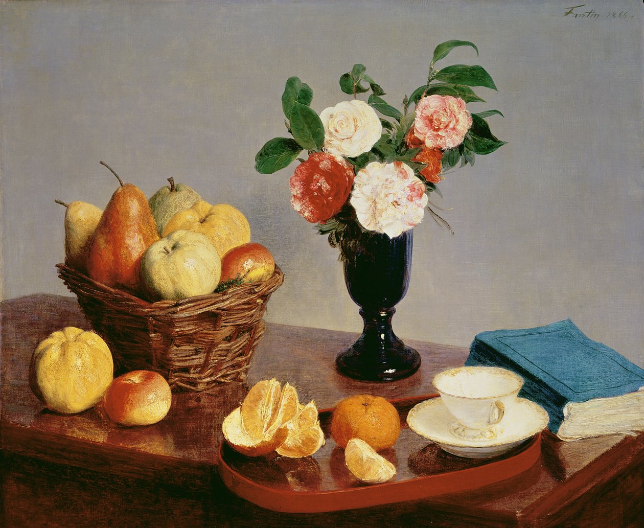 Naturaleza muerta, 1866 de Ignace Henri Jean Fantin Latour