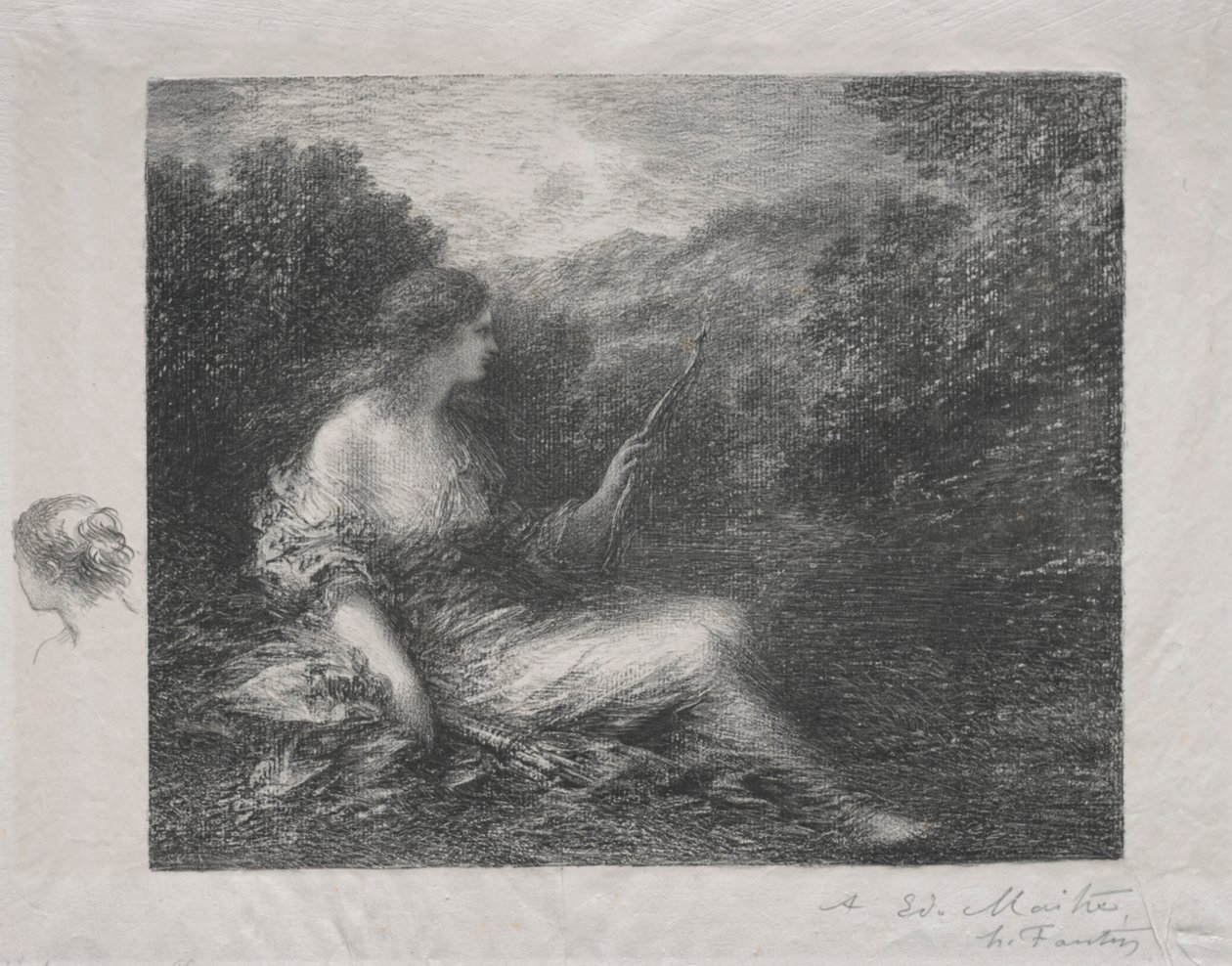 La Cazadora de Ignace Henri Jean Fantin Latour