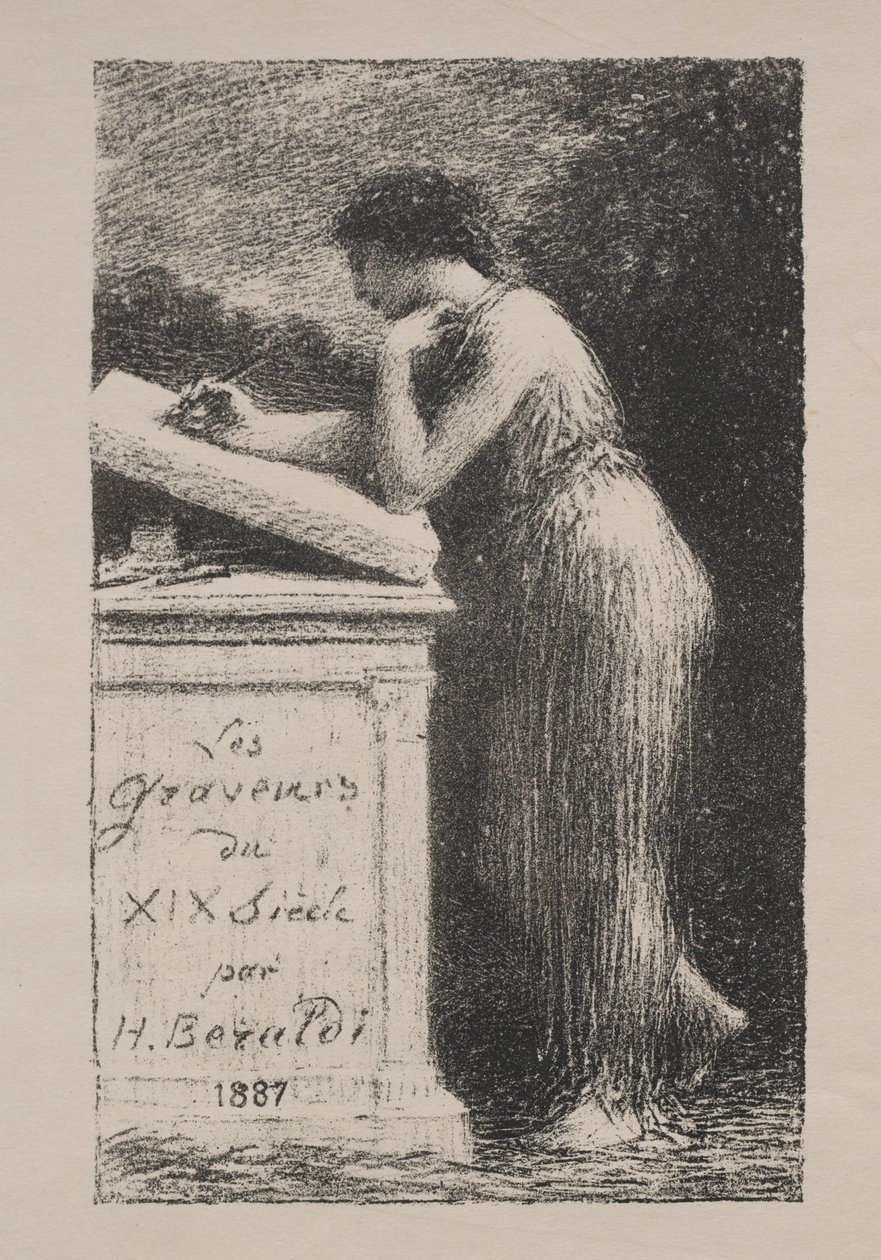 La litografía, 1887 de Ignace Henri Jean Fantin Latour