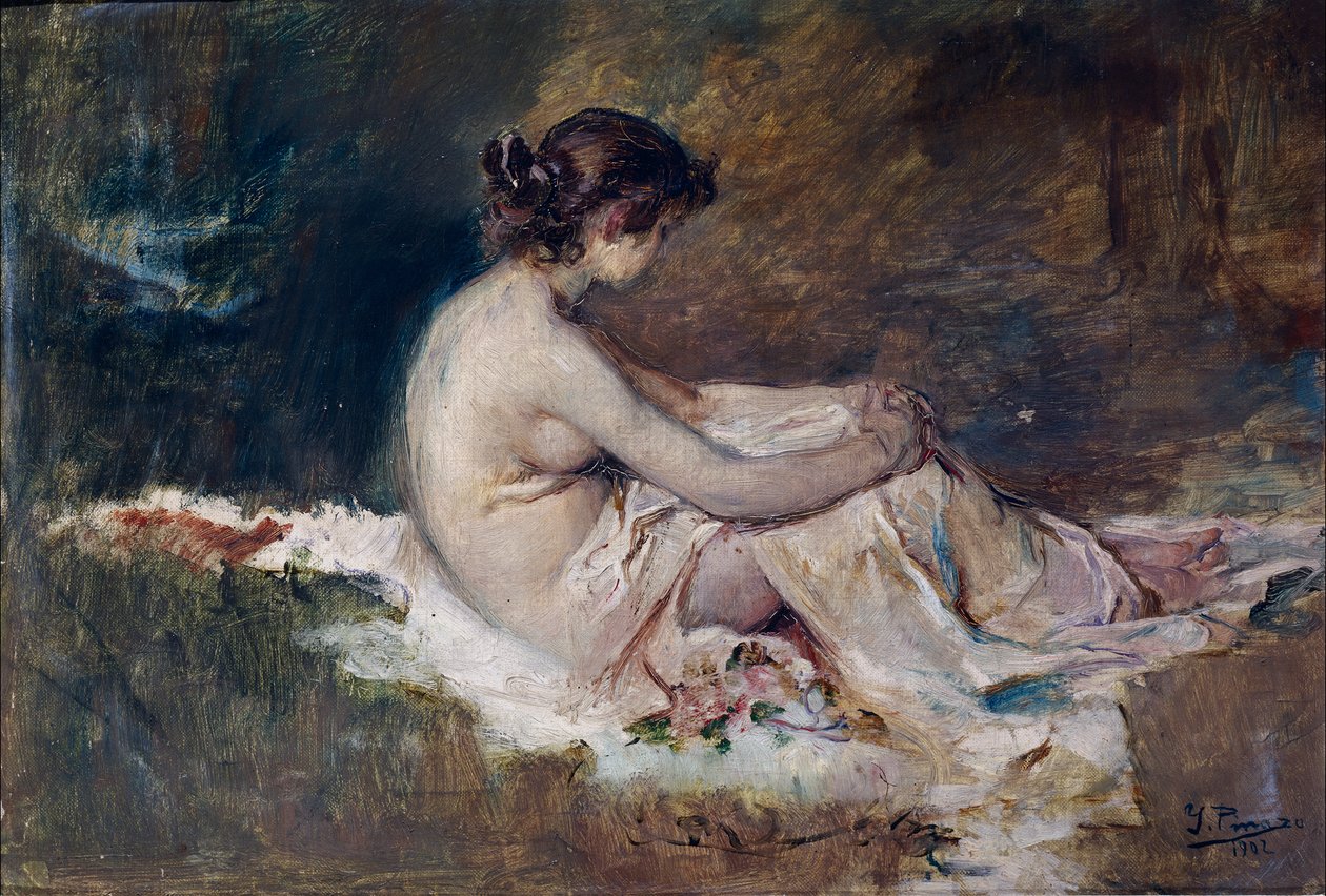 Desnudo femenino de Ignacio Pinazo Camarlench