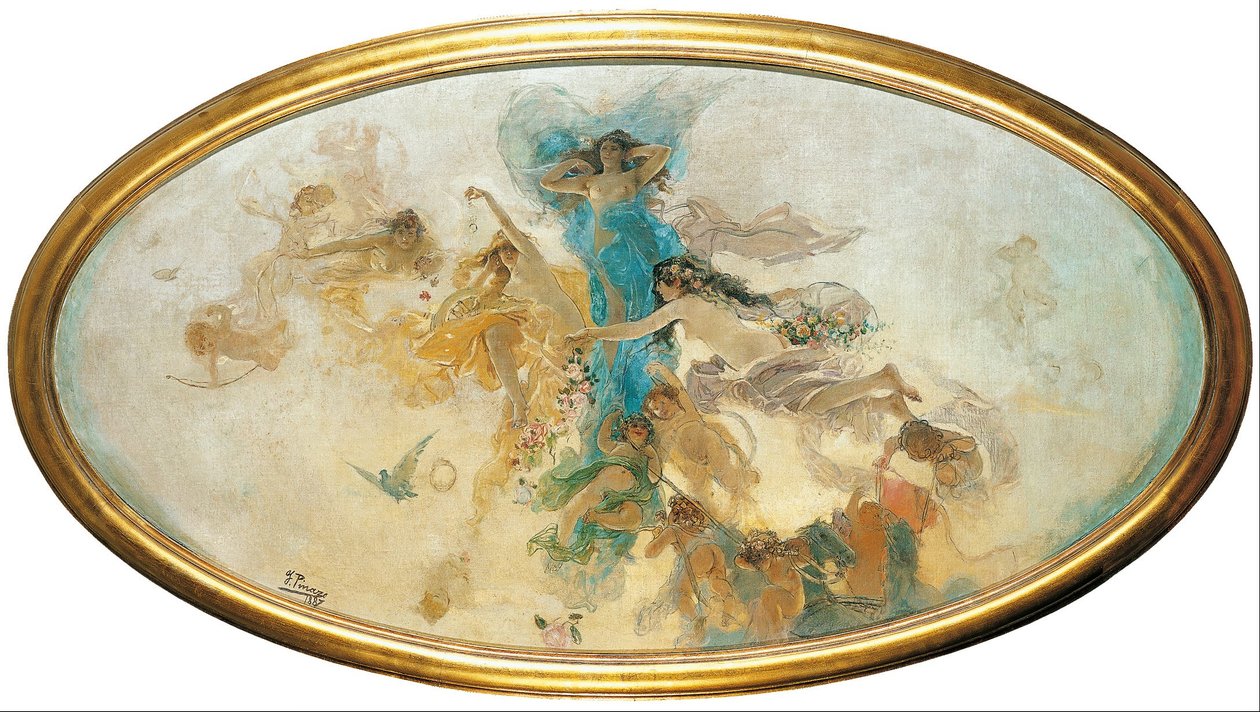 Ninfas y Cupidos de Ignacio Pinazo Camarlench