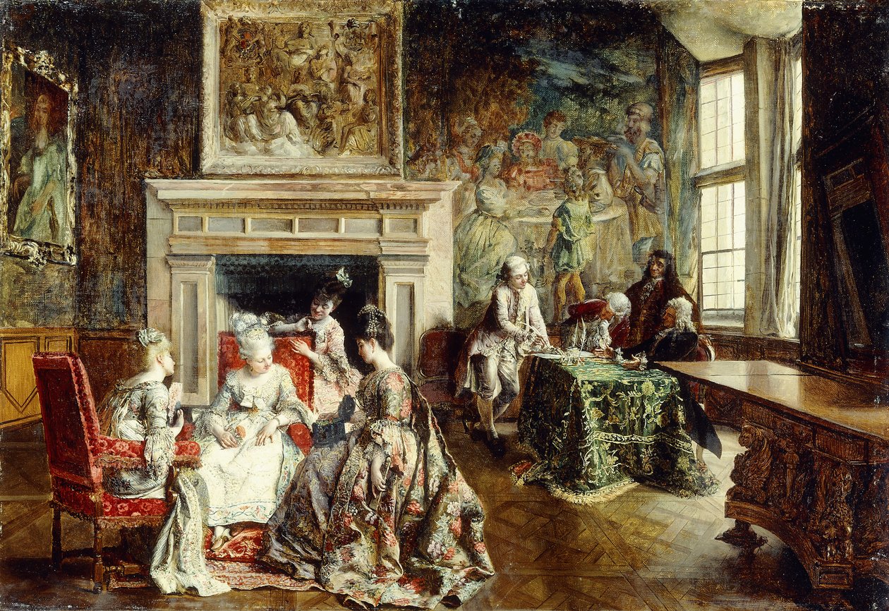 El contrato de matrimonio, 1874 de Ignacio Leon y Escosura