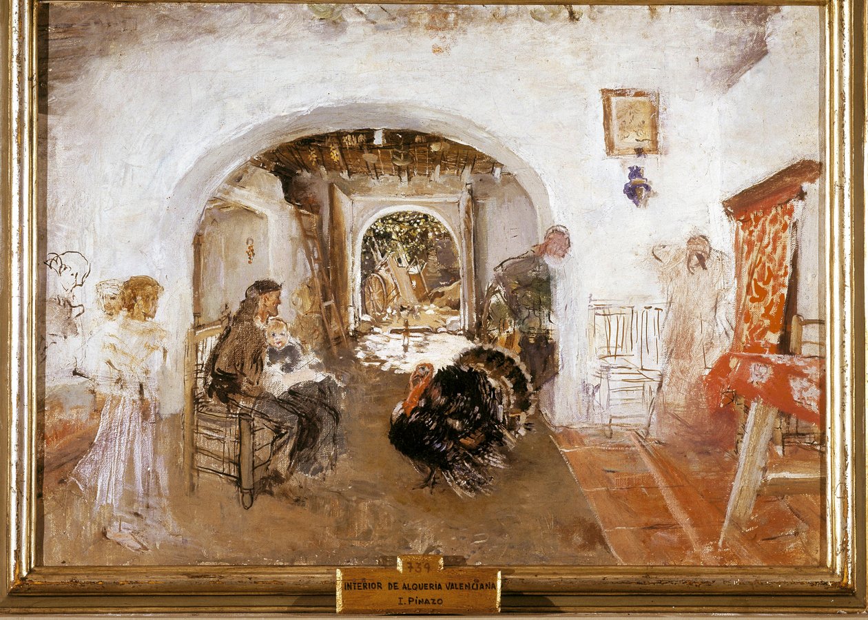 Interior de una granja en Valencia en España de Ignacio Pinazo Camarlech