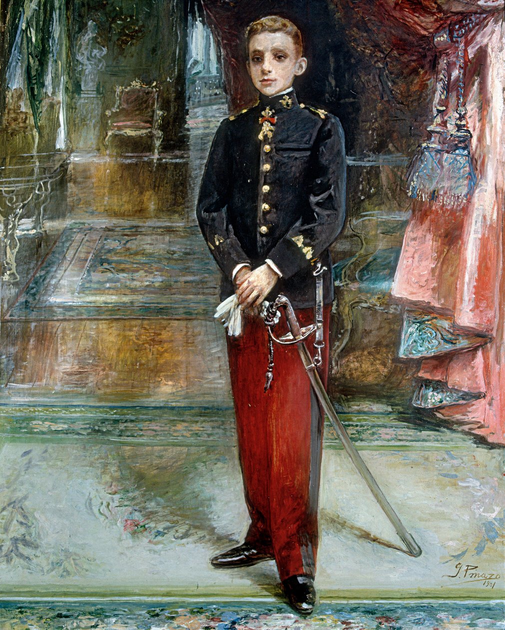 Retrato del Rey Alfonso XIII de España de Ignacio Pinazo Camarlech