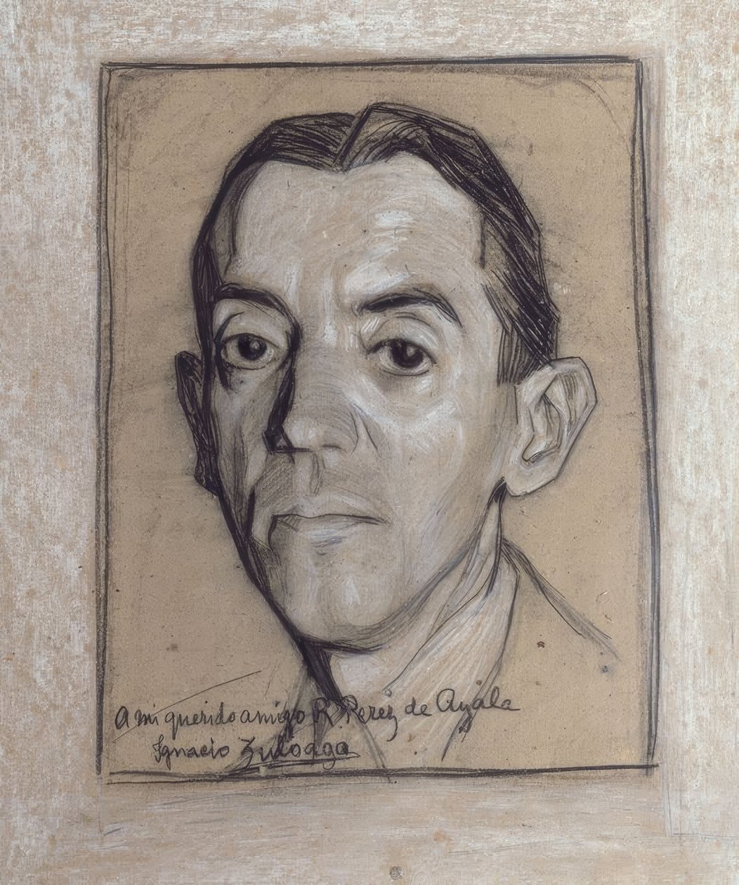Retrato de Ramón Pérez de Ayala (1888–1962) escritor y periodista español – dibujo – generación de 1914 de Ignacio Zuloaga