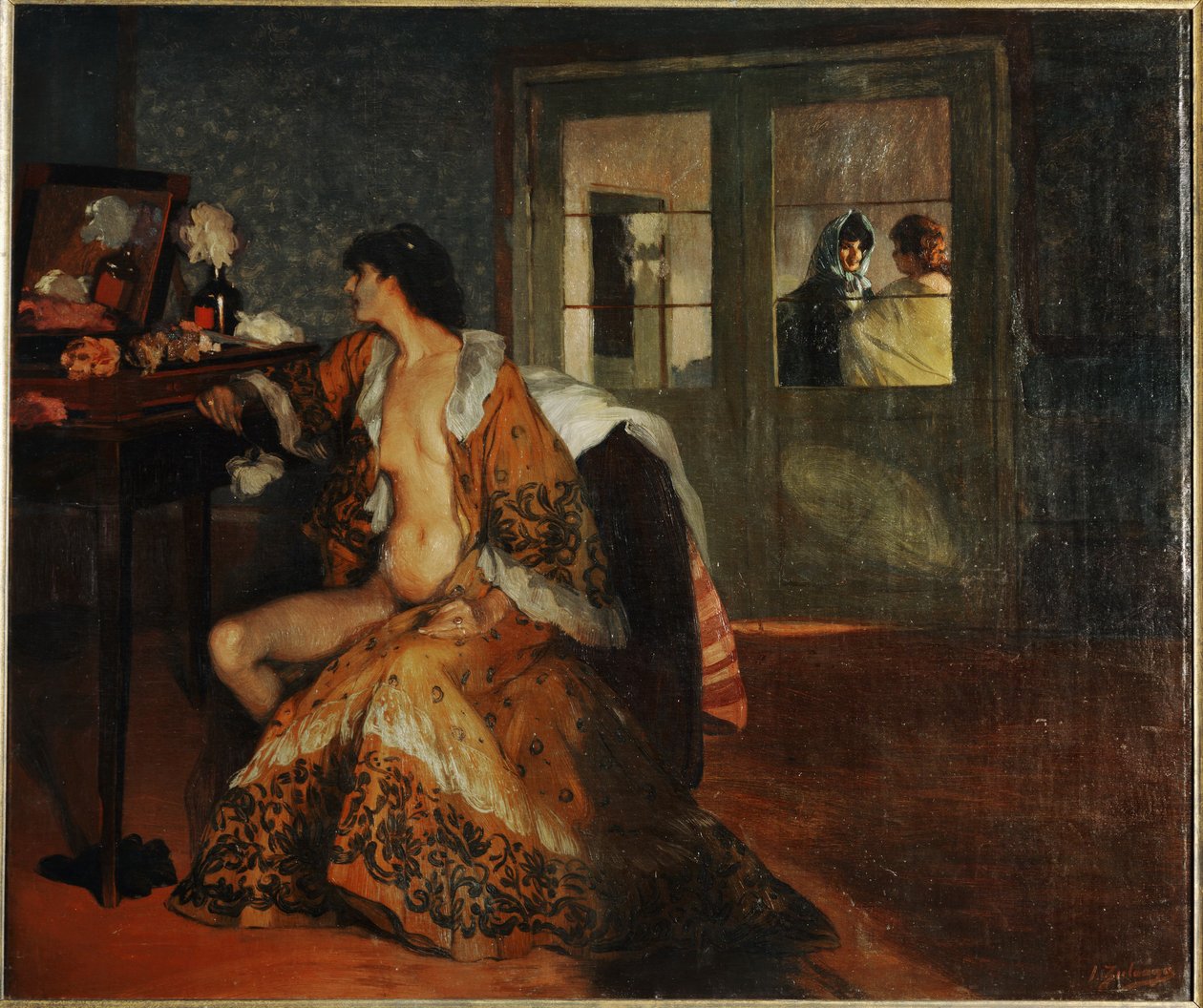 Celestina ... (pintura sobre lienzo) de Ignacio Zuloaga y Zabaleta