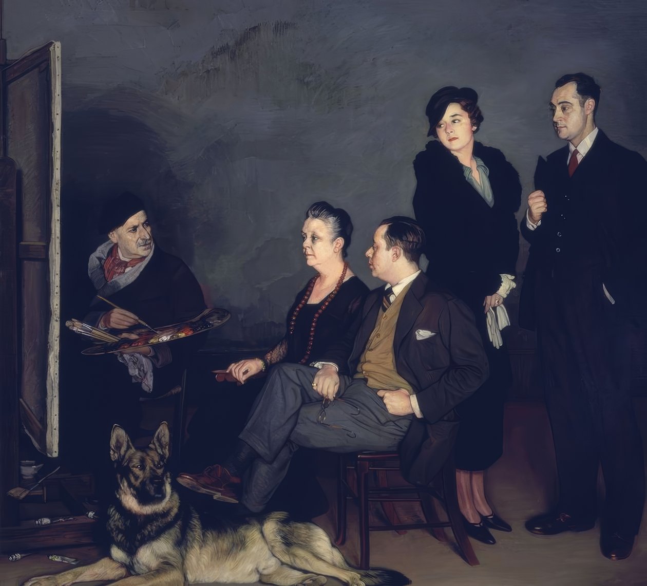 El pintor y su familia de Ignacio Zuloaga y Zabaleta