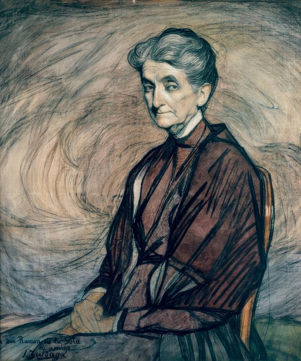 I.Zuloaga, Retrato de la Señora de la Sota de Ignacio Zuloaga y Zabaleta