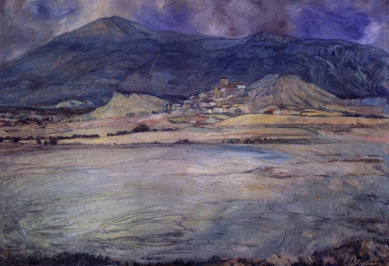 Pueblo de Zaragoza – Esco – Siglo XX de Ignacio Zuloaga y Zabaleta