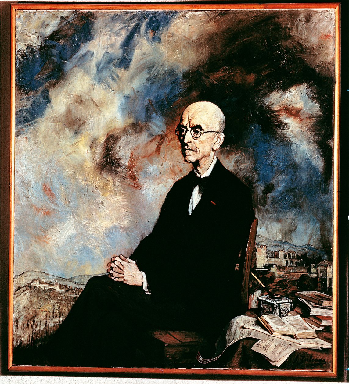 Retrato de Manuel de Falla (1876-1946), compositor español de Ignacio Zuloaga y Zabaleta