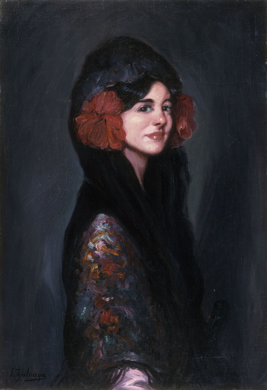 Retrato de una dama elegante de Ignacio Zuloaga y Zabaleta