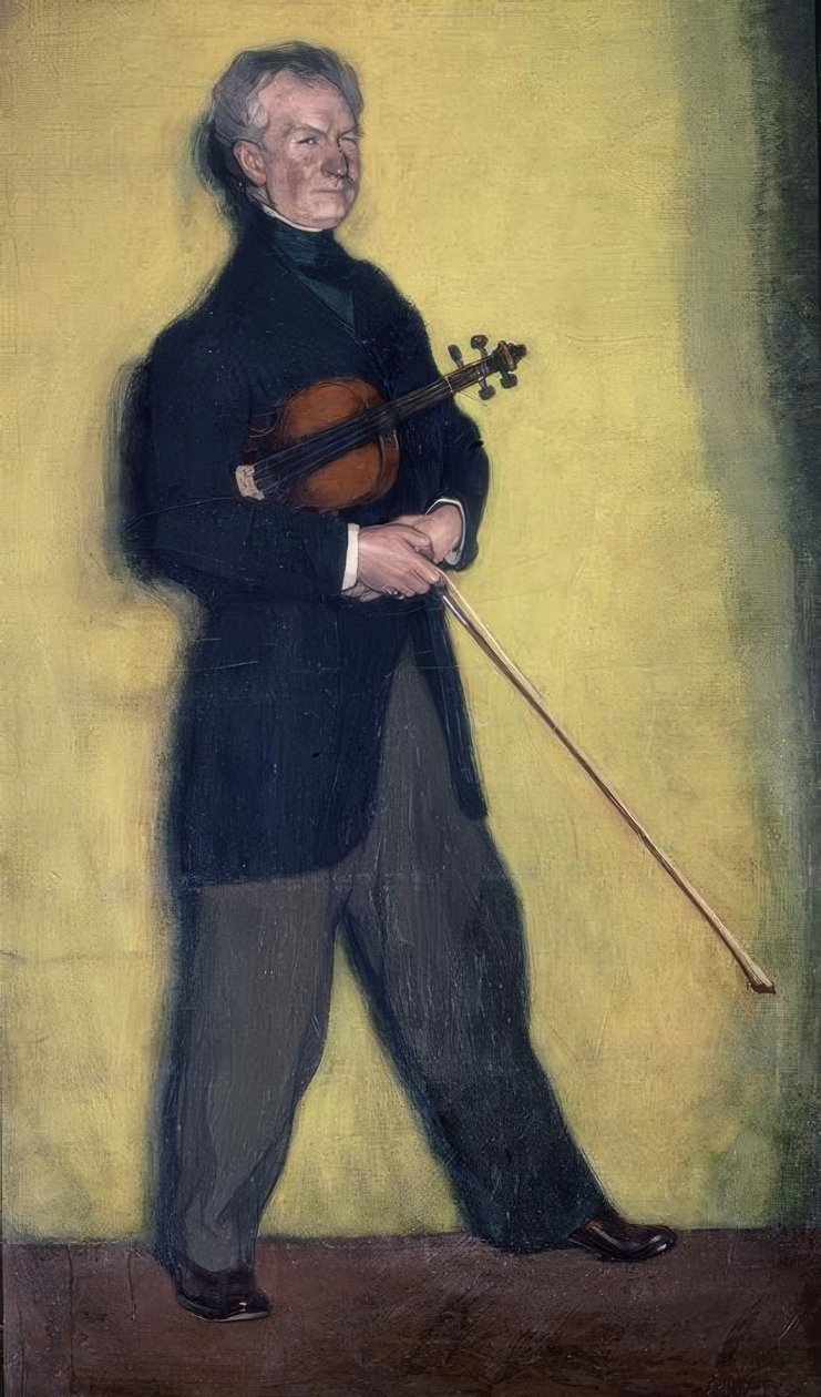 Retrato del violinista Larrapide – 1910 de Ignacio Zuloaga y Zabaleta