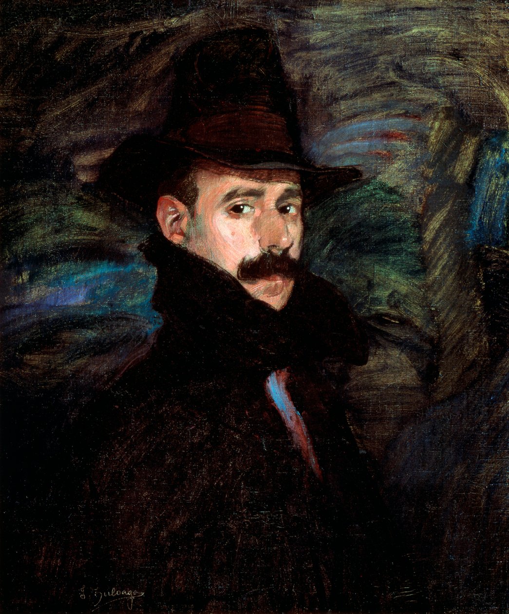 Autorretrato, siglo XX de Ignacio Zuloaga y Zabaleta