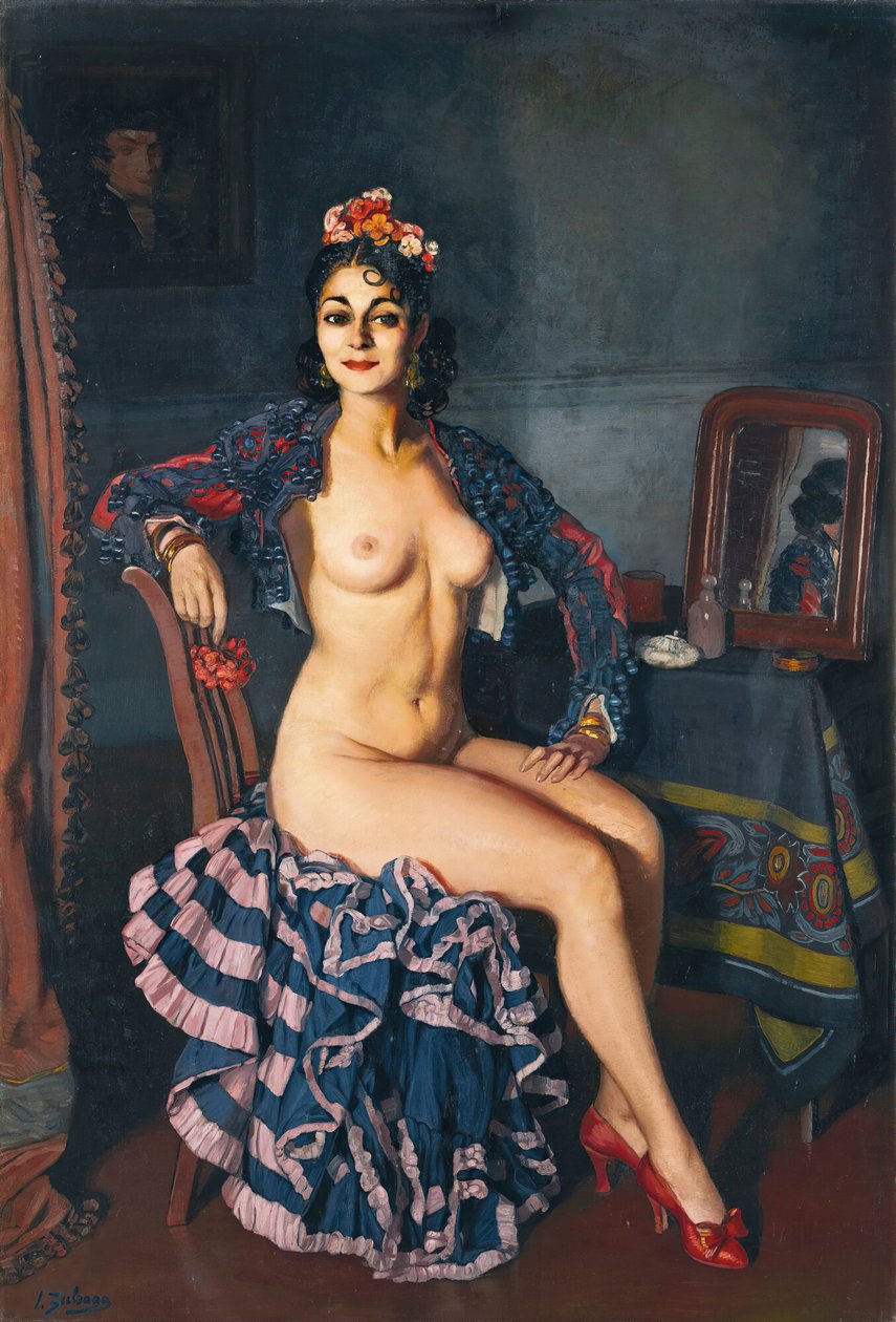 La Bella Oterito en su camerino de Ignacio Zuloaga y Zabaleto
