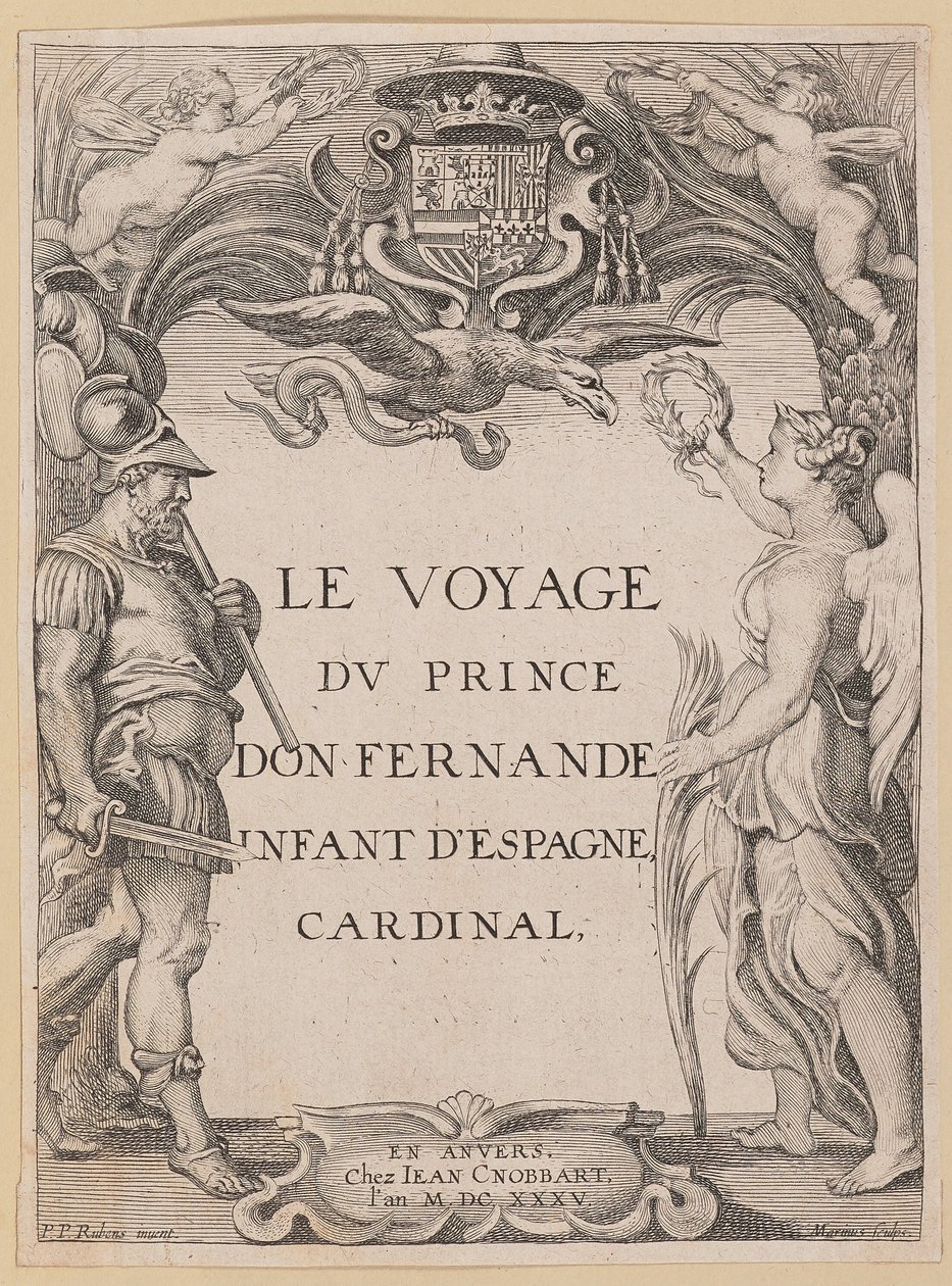 Página de título para Le Voyage Dv Prince Don Fernande Infant d