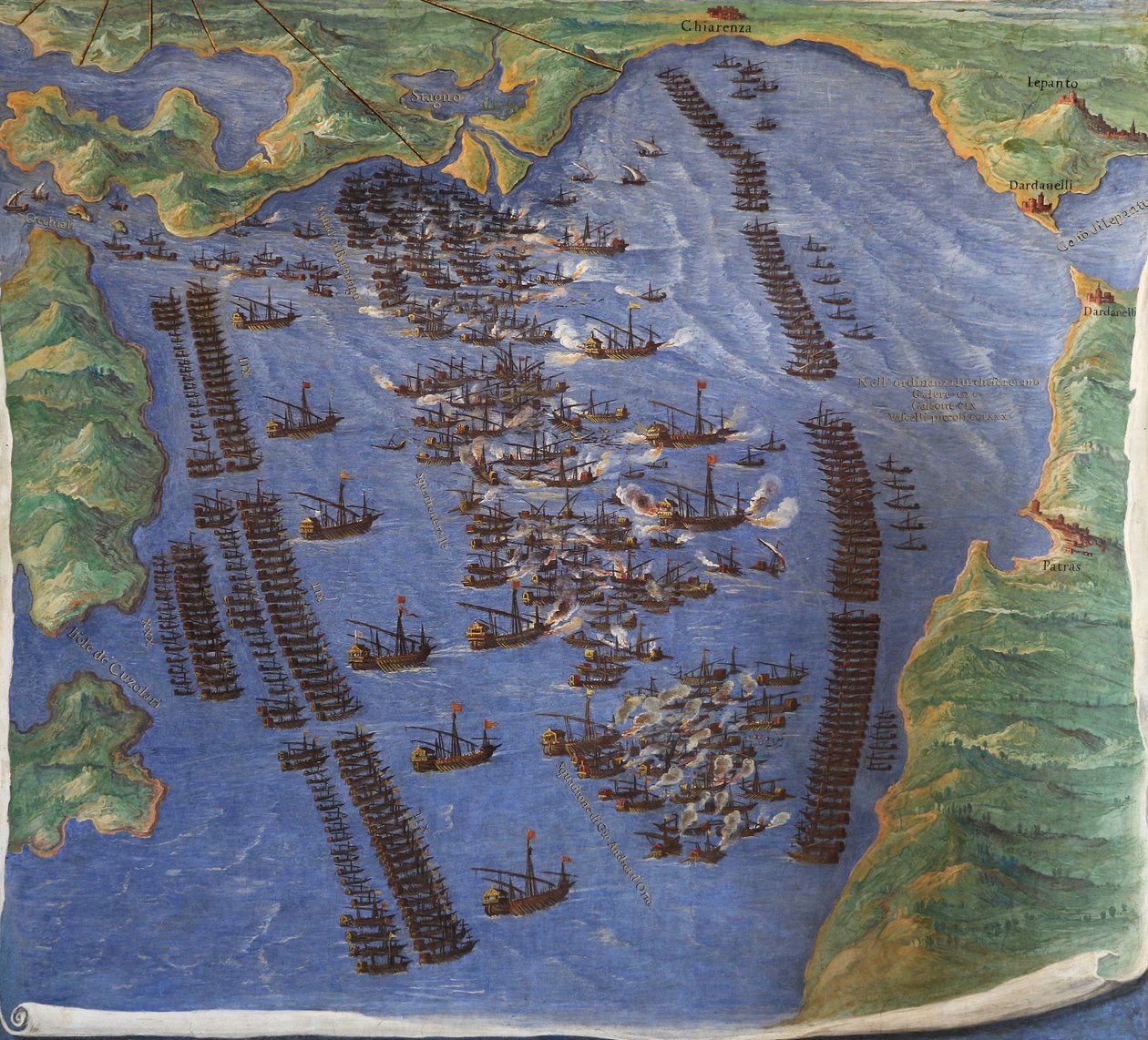 Batalla de Lepanto, 1571 de Ignazio Danti
