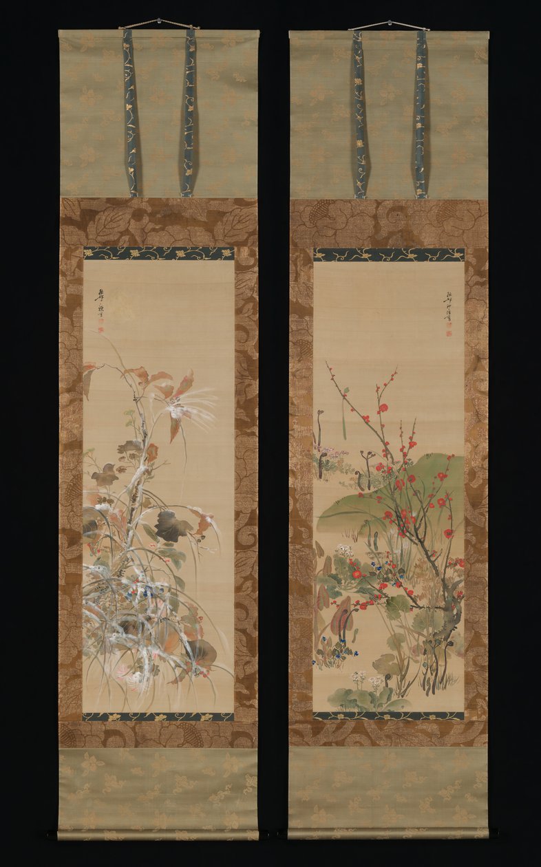 Flores y Pájaros de las Cuatro Estaciones de Ikeda Koson