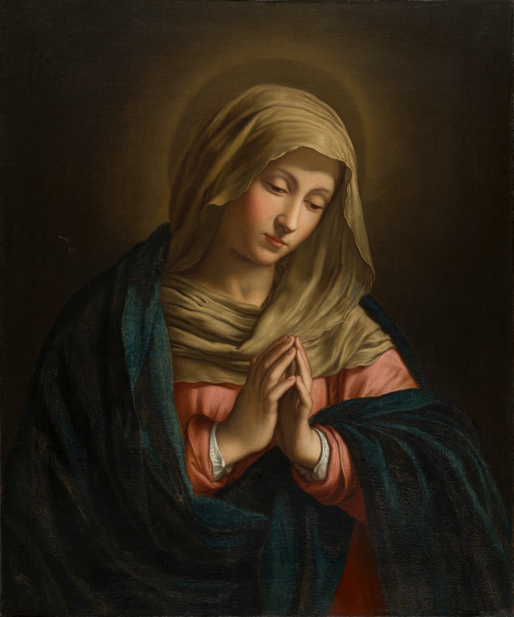 La Virgen en oración, c.1629-85 (óleo sobre lienzo) de Il  Sassoferrato