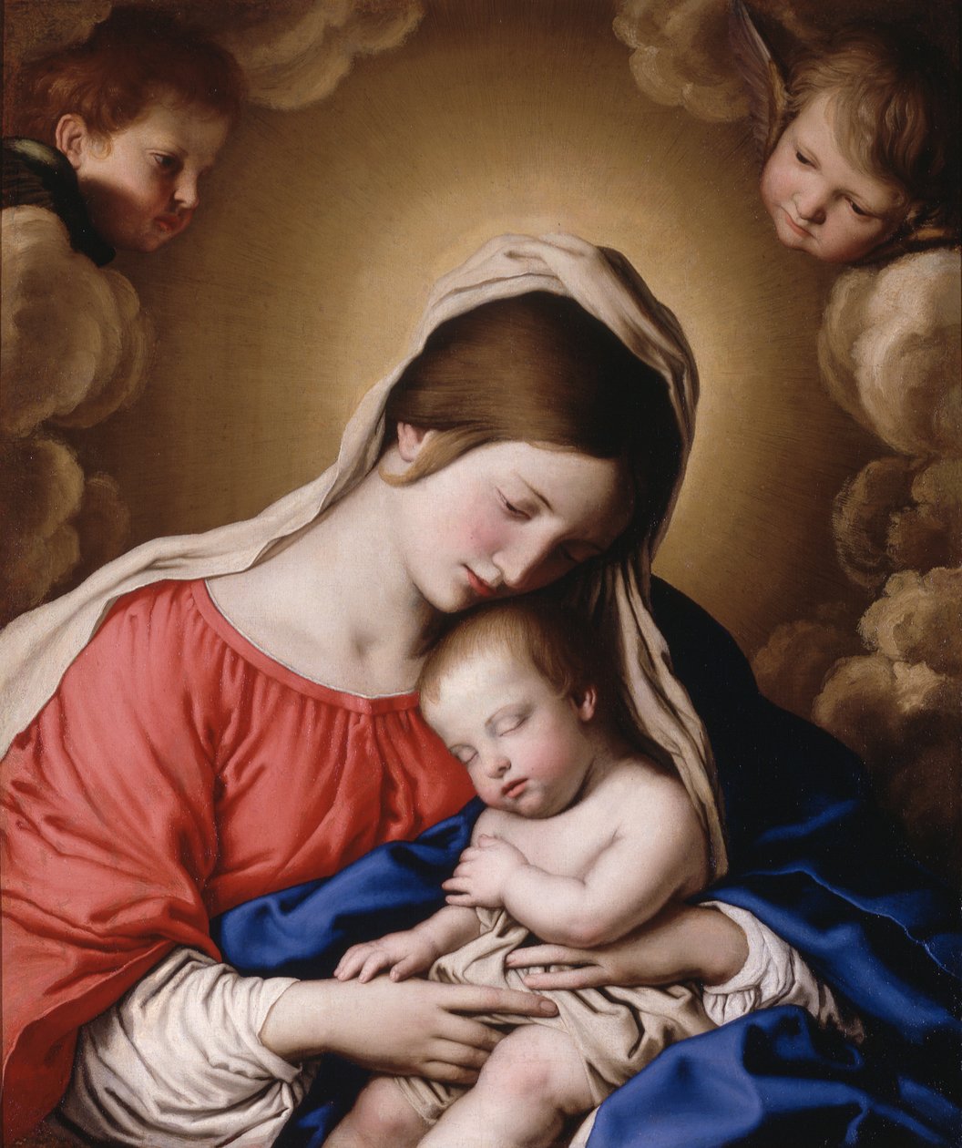 Virgen con el Niño (óleo sobre lienzo) de Il (1609 85) Sassoferrato