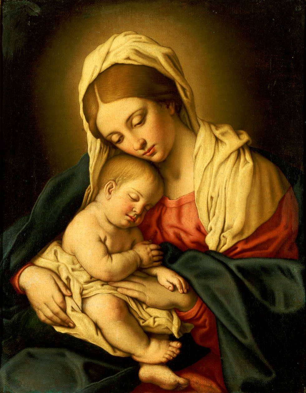 La Madonna y el Niño de Il Sassoferrato
