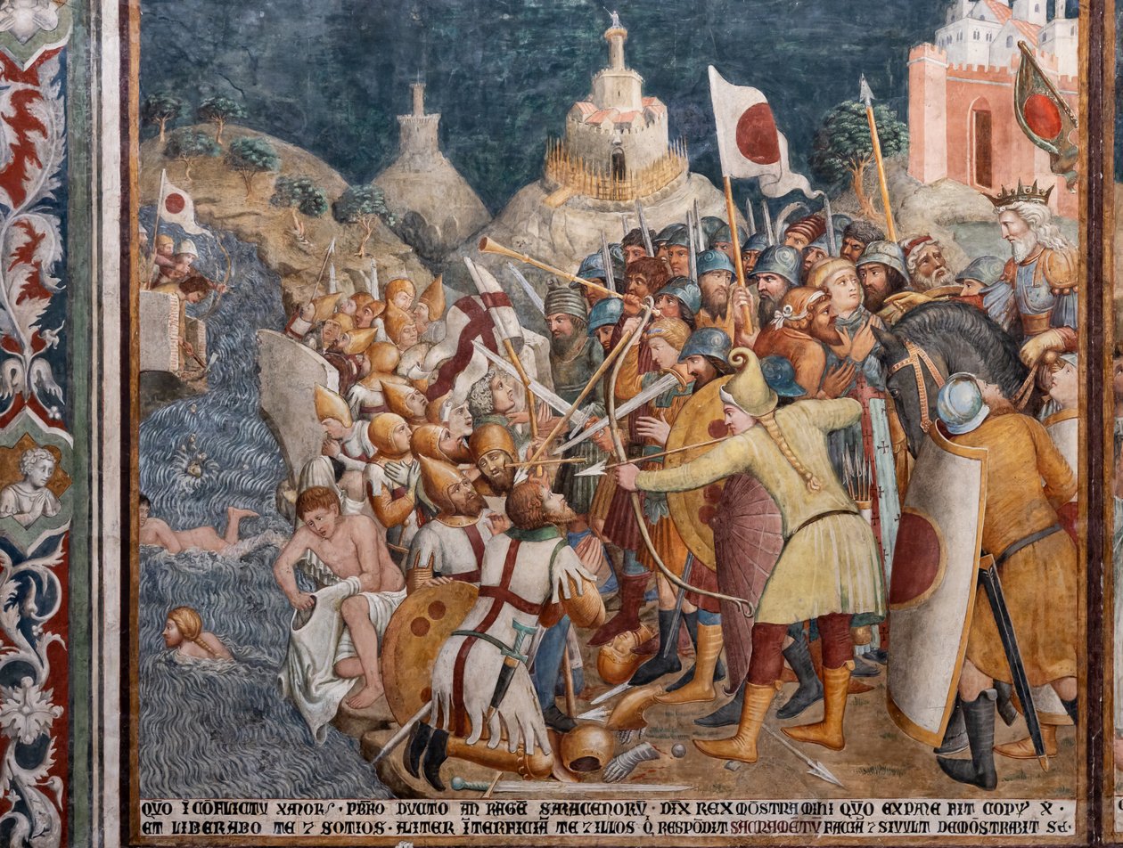 Frescos, detalle de Ilario and others Ugolino di Prete