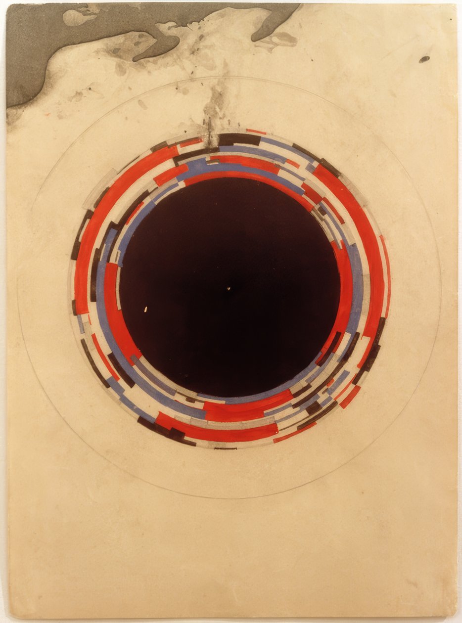 Diseño de una pintura suprematista para porcelana de Ilja Grigorewitsch Tschaschnik
