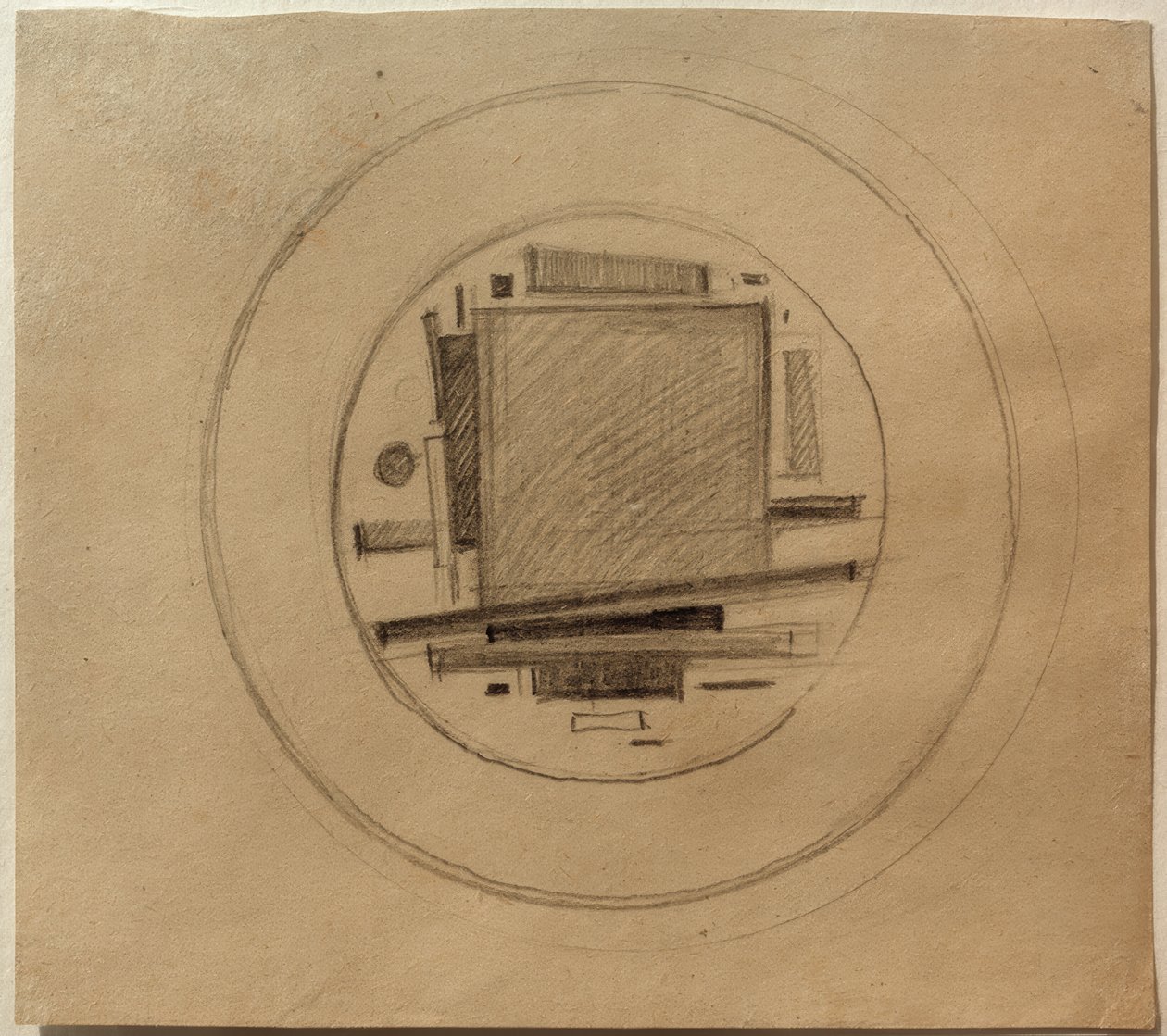 Diseño de una pintura suprematista para porcelana de Ilja Grigorewitsch Tschaschnik