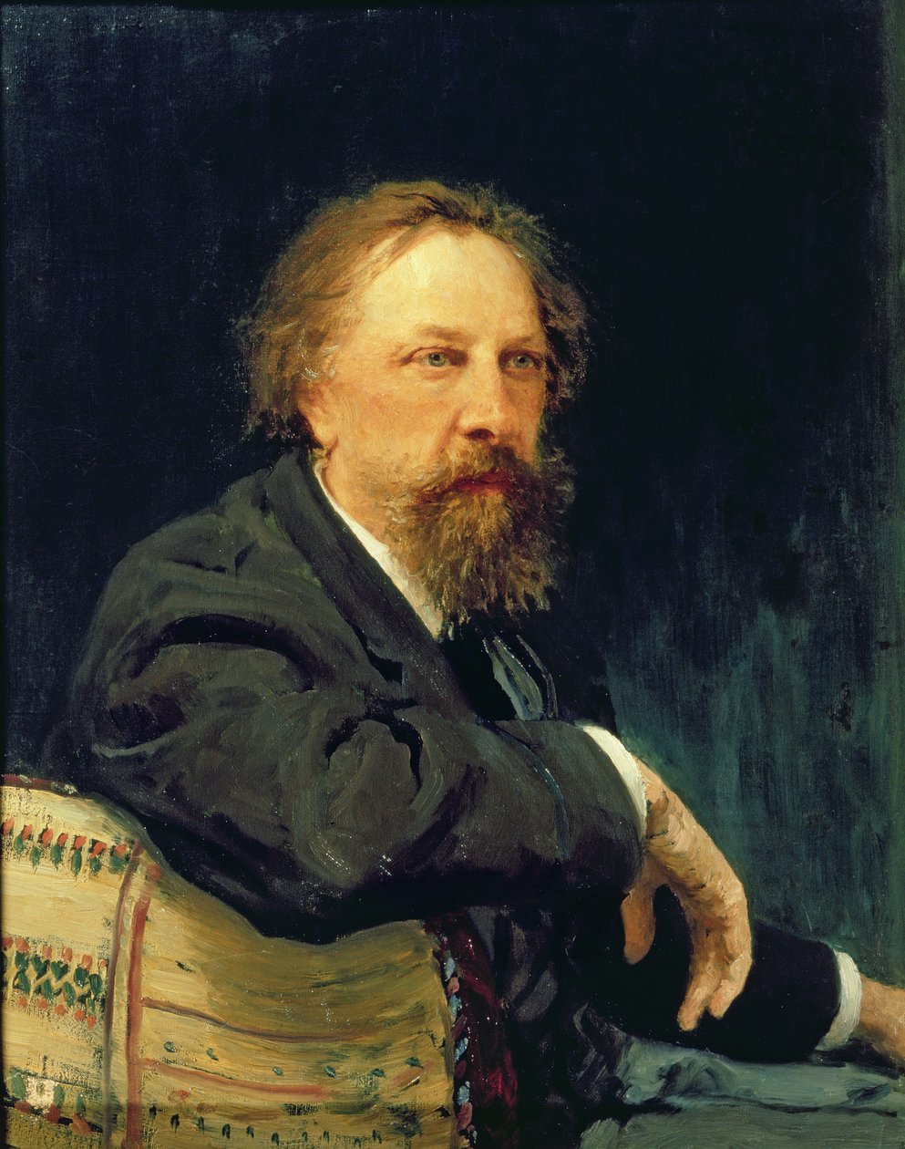 Retrato del autor Conde Alexey K. Tolstoy, 1896 de Ilya Efimovich Repin