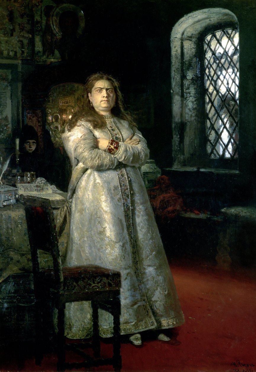La zarina Sofía Alexéyevna (1657-1704) en el Convento Novodévichi, 1879 de Ilya Efimovich Repin