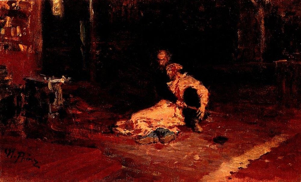 Iván el Terrible y su hijo Iván de Ilya Efimovich Repin