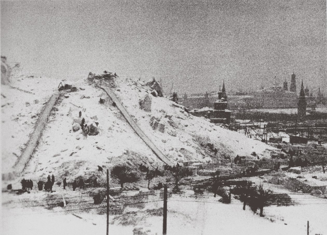 La demolición de la Catedral de Cristo Salvador en Moscú, 1931 de Ilya Arnoldovich Ilf