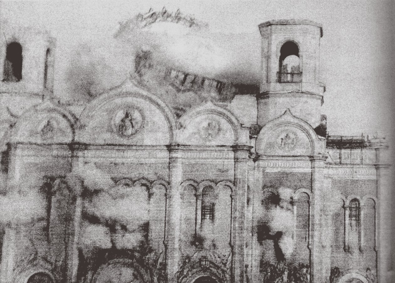 La demolición de la Catedral de Cristo Salvador en Moscú, 1931 de Ilya Arnoldovich Ilf