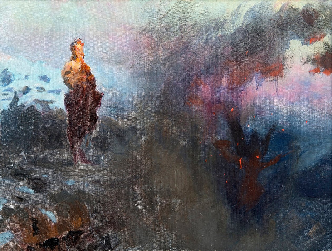 La tentación de Cristo de Ilya Efimovich Repin