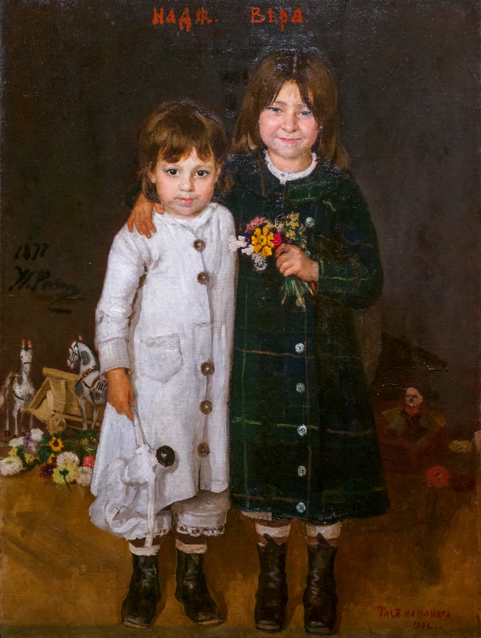 NADIA Y VERA REPINE de Ilya Efimovich Repin