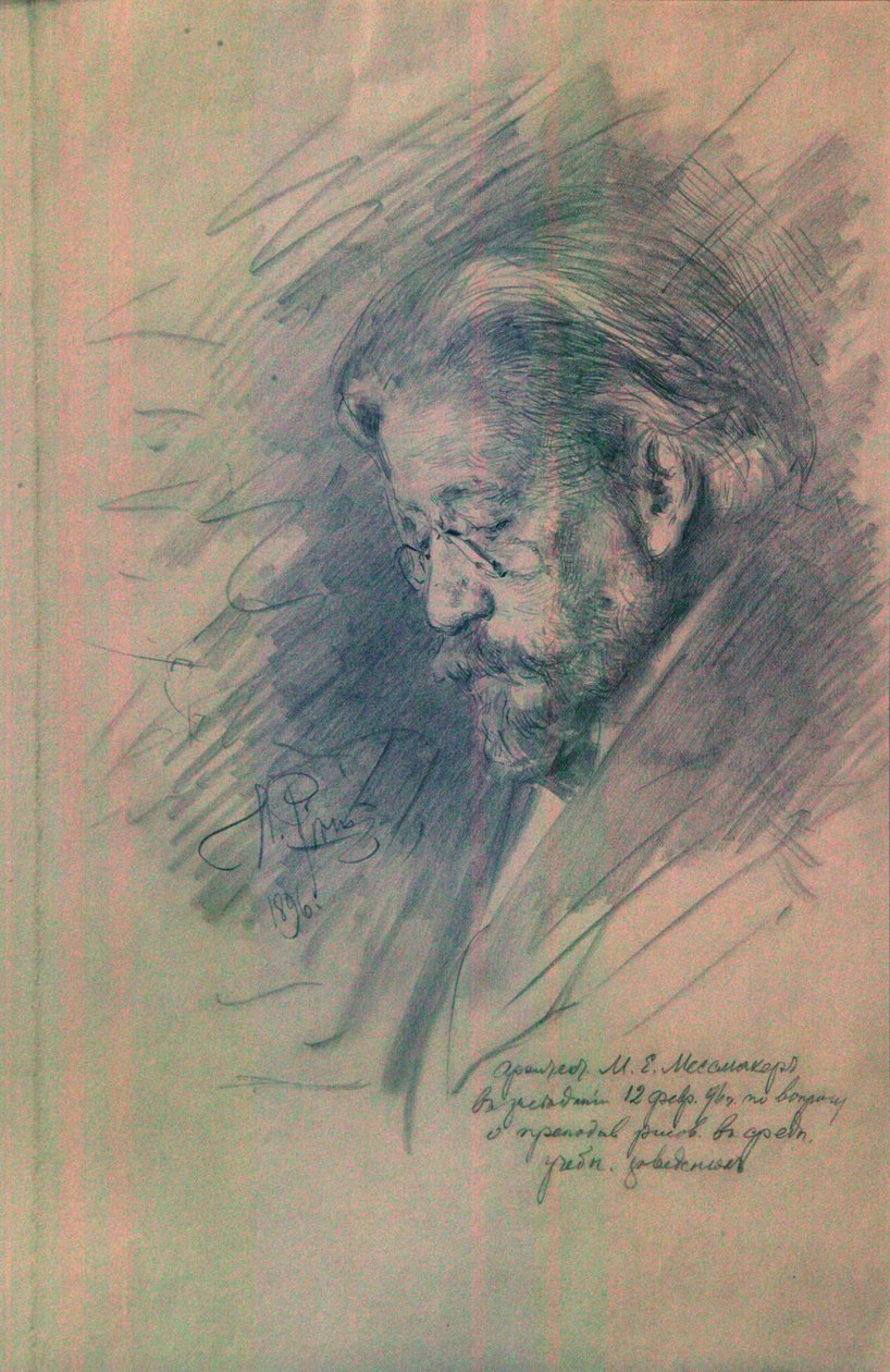 Retrato de Maximilian von Messmacher, 1896 de Ilya Efimovich Repin