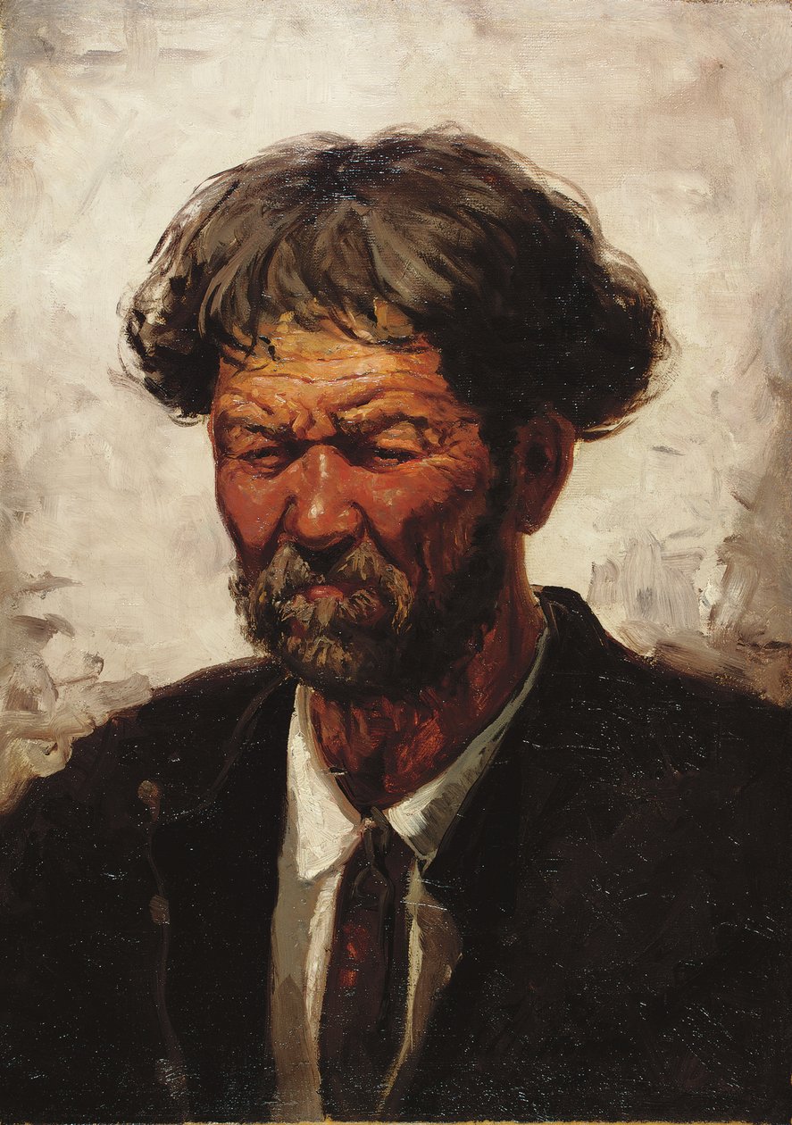 Retrato de un Hombre de Ilya Efimovich Repin