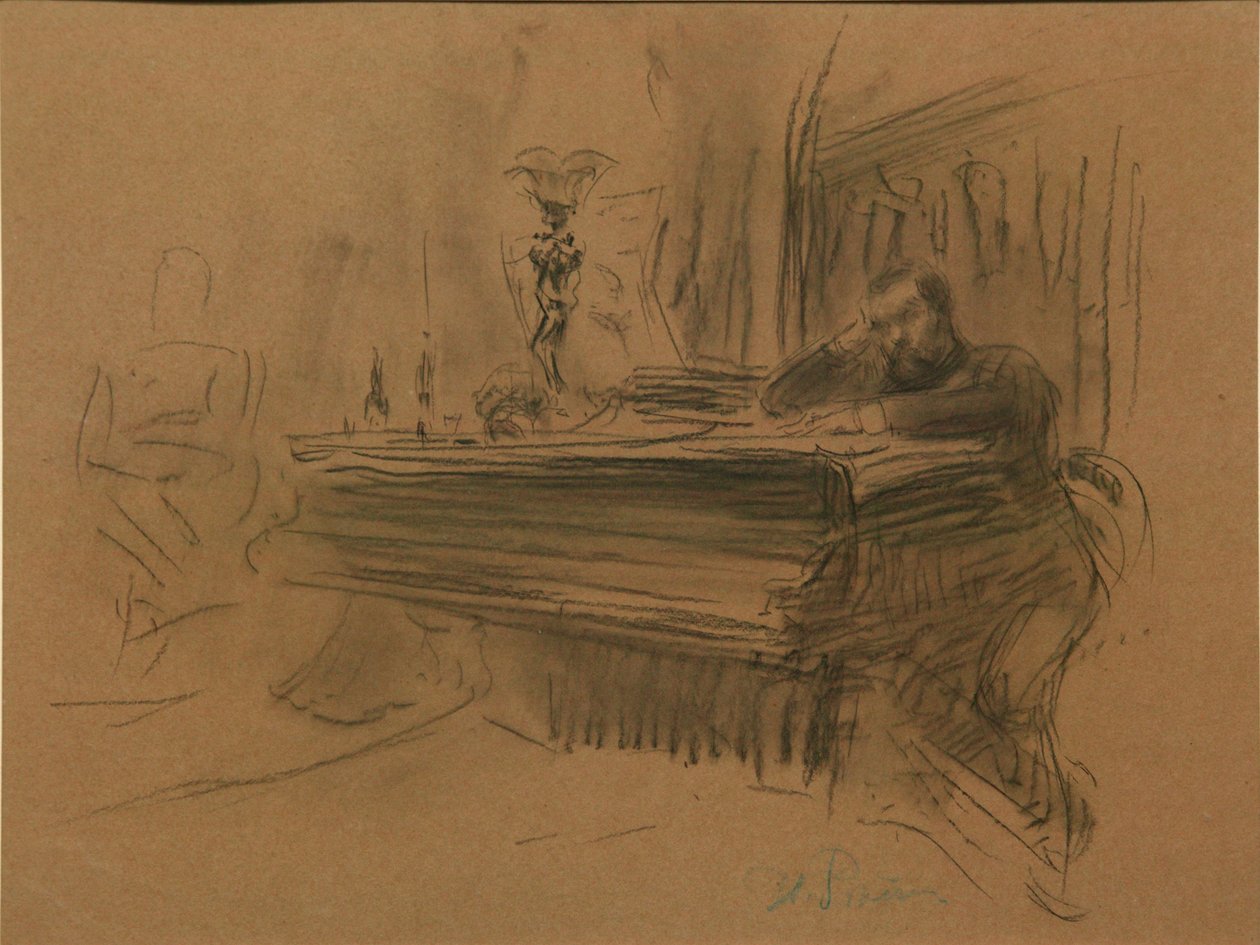 Retrato del compositor Aleksey Fedorovich Kal, 1906 de Ilya Efimovich Repin