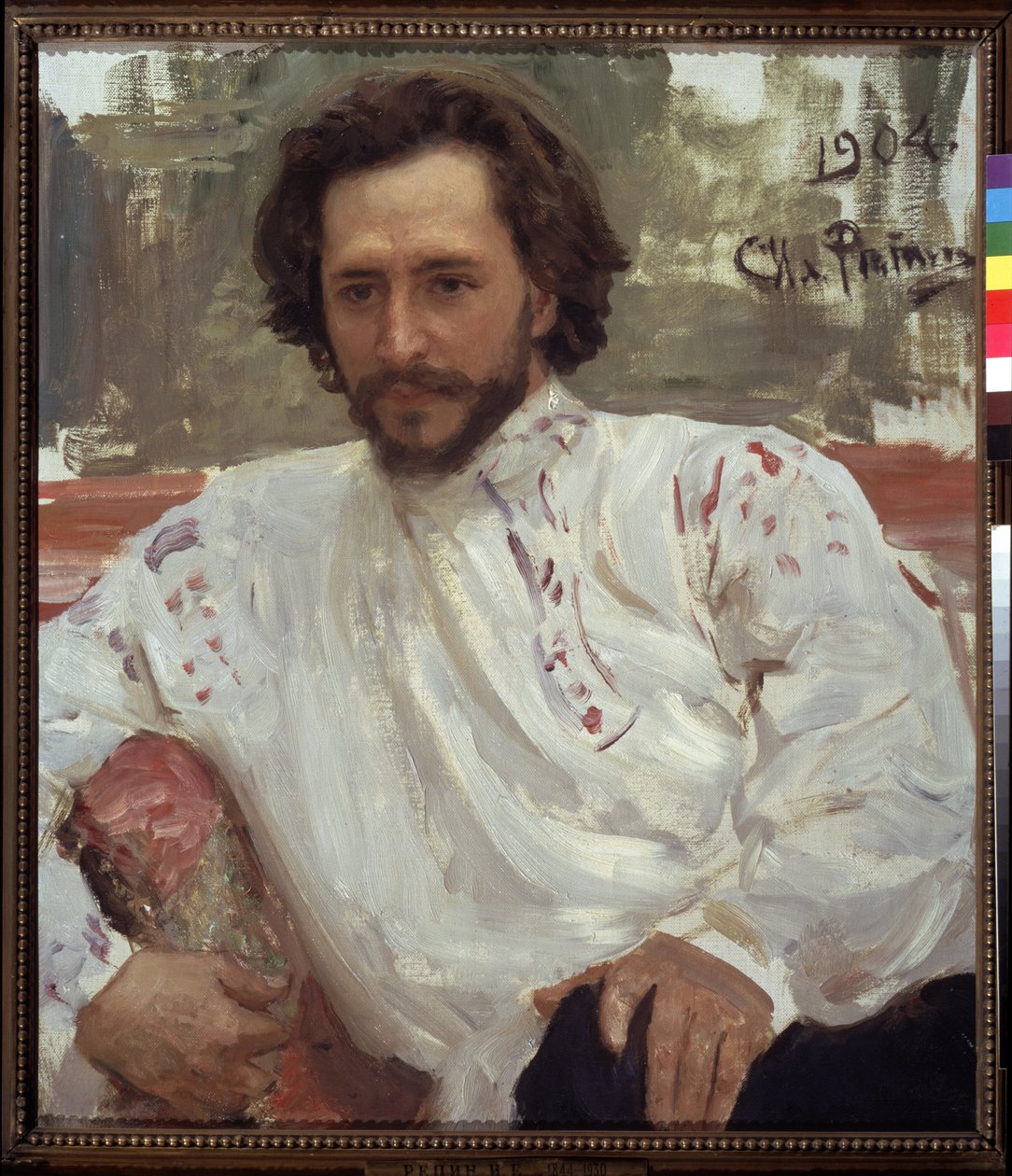 Retrato del escritor Leonid Andreiev de Ilya Efimovich Repin