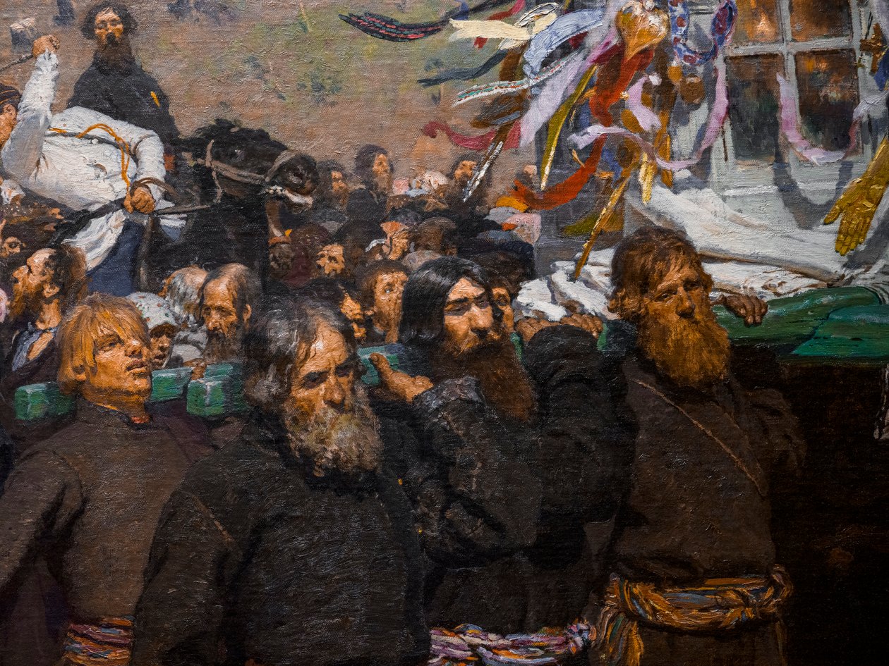 PROCESION RELIGIOSA EN LA PROVINCIA DE KURSK (detalle) de Ilya Efimovich Repin